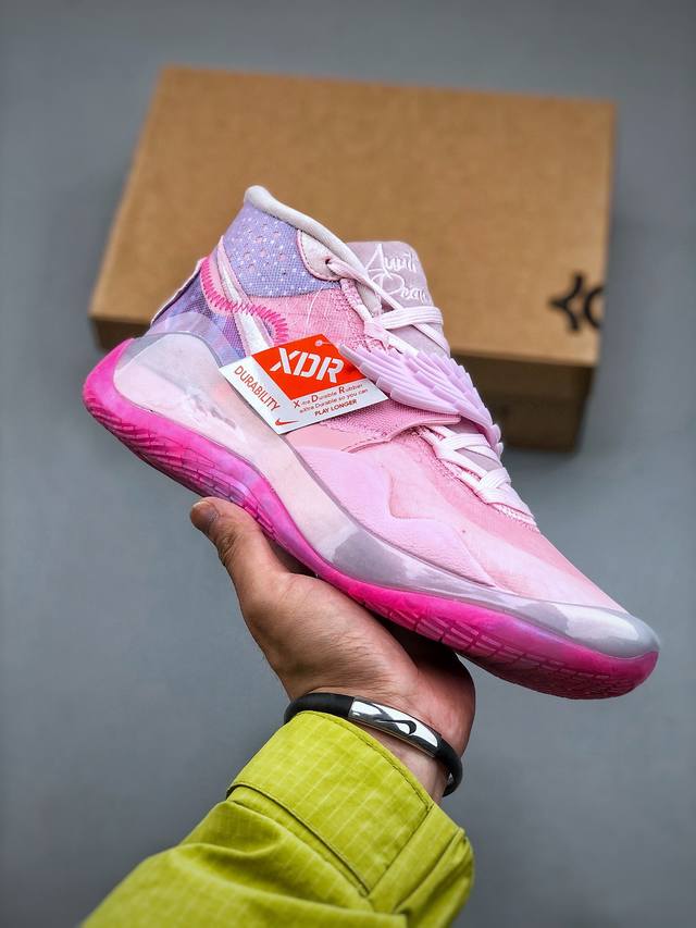 Nike Zoom Kd 12 Ep Aunt Pearl 凯文 杜兰特全新12代签名休闲运动篮球鞋 粉色天使 货号 Ct2744-900 尺码 40-46 半