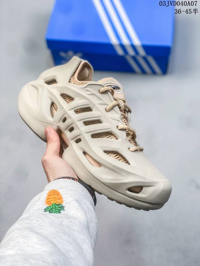 Adidas Yeezy Foam Runner 椰子镂空洞洞鞋 原盒真标 1:1高版本 后跟logo 磨具打磨 内侧有英文字母 环保颗粒 无毒无味 耐磨防滑