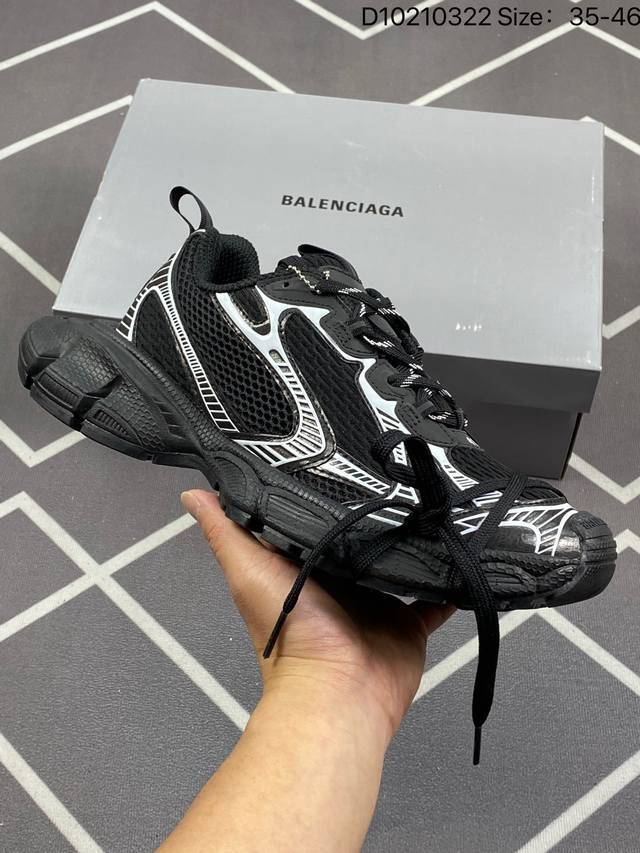 公司级 Balenciaga Phantom Sneaker 巴黎世家 巴黎世家全新十代潮流跑鞋 增加全新设计 在延续 Track Trainer 户外轮廓和复