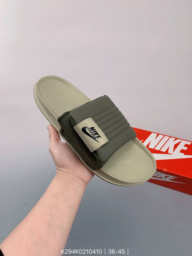 耐克nike Offcourt Slide 夏季单品夏季nk拖鞋夏新款一字拖透气轻便材质方面仿佛也采用了eva发泡材质打造 Size：如图 编码：K294K02