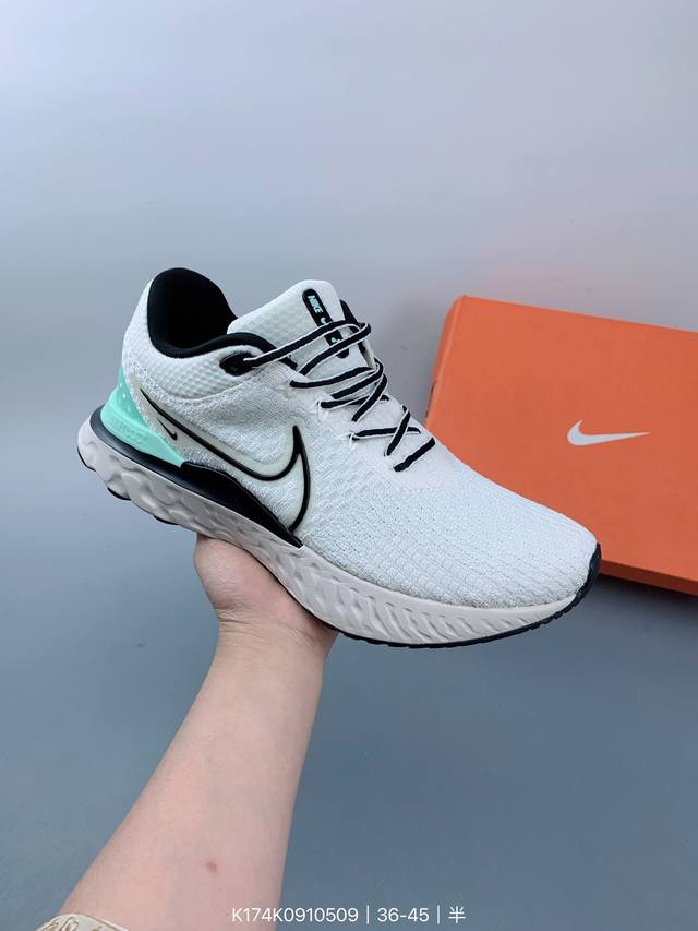 公司级w Nike Zoom React Infinity Run Fk 3 马拉松机能风格运动鞋 实拍首发 #鞋款搭载柔软泡绵，在运动中为你塑就缓震脚感。设计 - 点击图像关闭