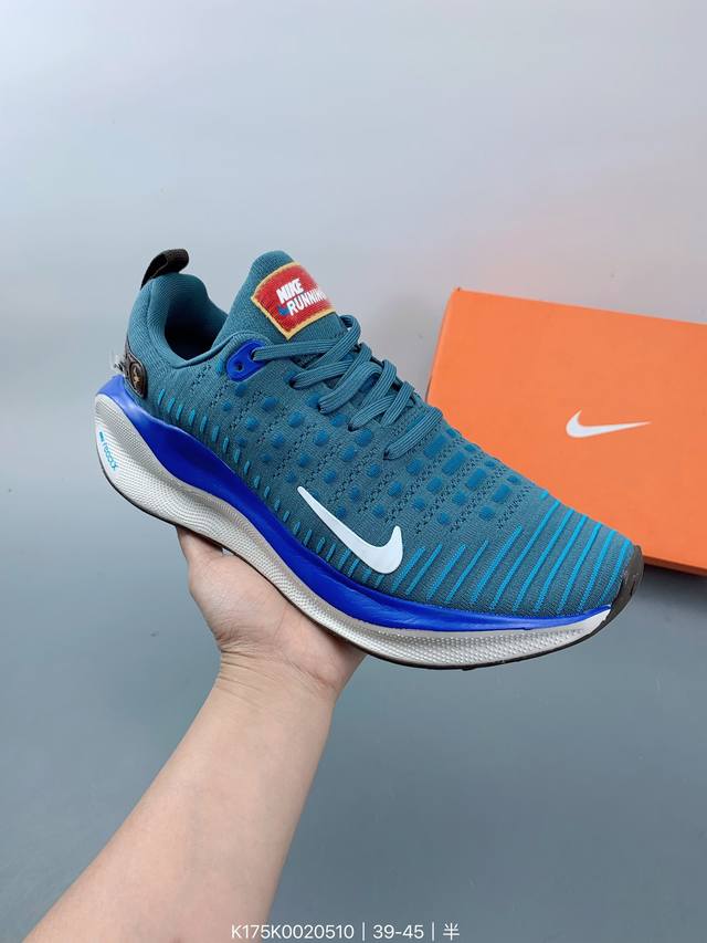 耐克 Nike Reactx Infinity Run 4瑞亚机能风疾速系列越野缓震休闲运动鞋 公路跑步鞋带气垫厚底增高运动鞋。加宽前足设计和加厚泡绵层，有助提 - 点击图像关闭