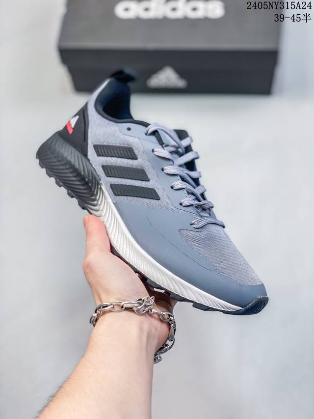 Adidas Neo Runfalcon舒适 织物合成革 透气 低帮 休闲跑步鞋 05Ny315A24