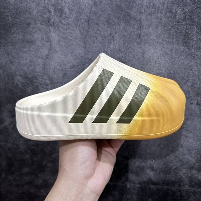 H11版 Adidas Originals Adif Om Superstar Mule 黑白色 网红爆款鸭掌半拖鞋 注意区别市场版本 原鞋开模打造 1：1制作 - 点击图像关闭