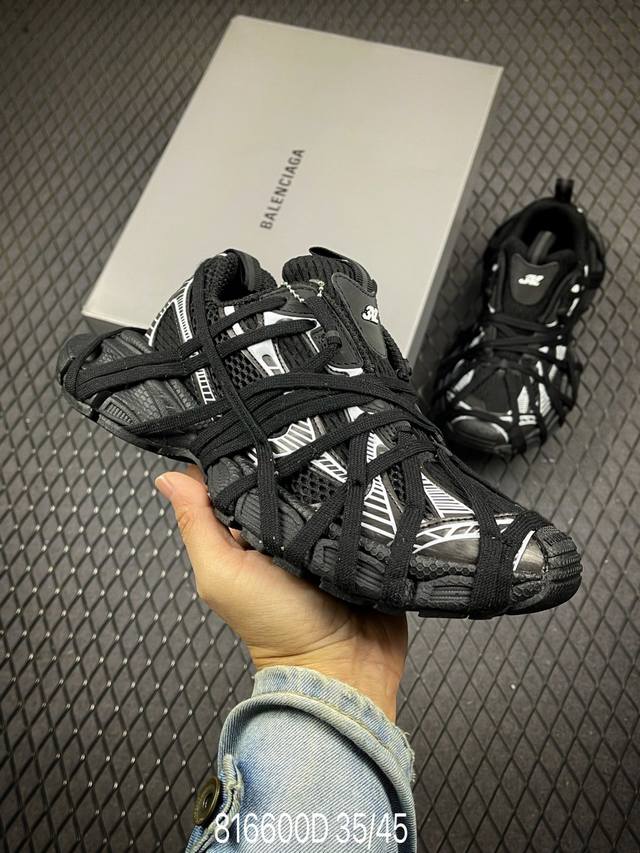 Dbalenciaga Phantom Sneaker 巴黎世家全新3Xl绑带款潮流跑鞋 官方同步 原厂楦头 做旧细节拉满 原鞋同步开发 巴黎世家3Xl全新十代