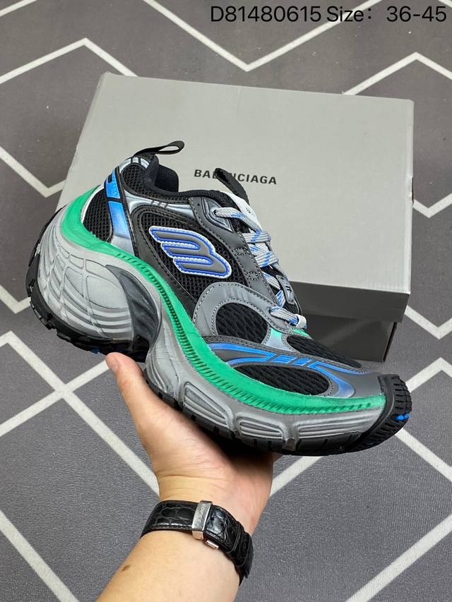 Balenciaga Cargo Sneaker 巴黎世家十一代圆头系带 公司级版本 舒适百搭低帮生活休闲鞋老爹鞋 全套原纸板楦头开发 最原汁原味的灵魂版型 原