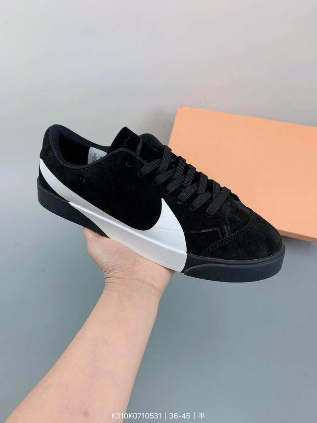 Nike耐克 Blazer City Low黑白大钩低帮复古鞋 size：如图 编码：K310K0710531